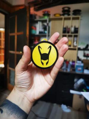 Loki helmet keychain