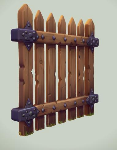wooden fence