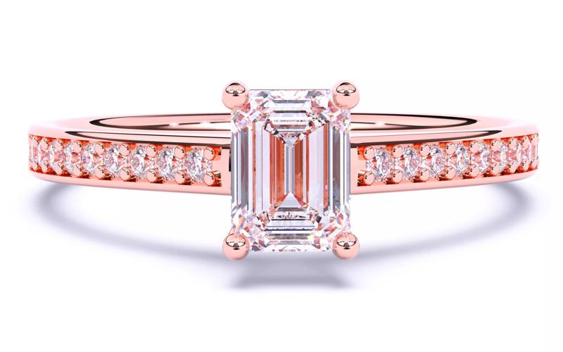 Solitaire Engagement ring 3dm stl renders details