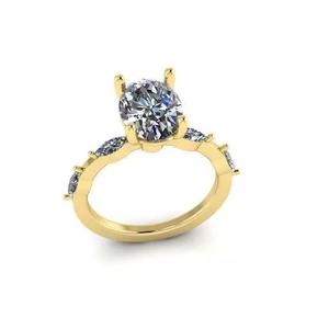Solitaire oval ring Model 7599