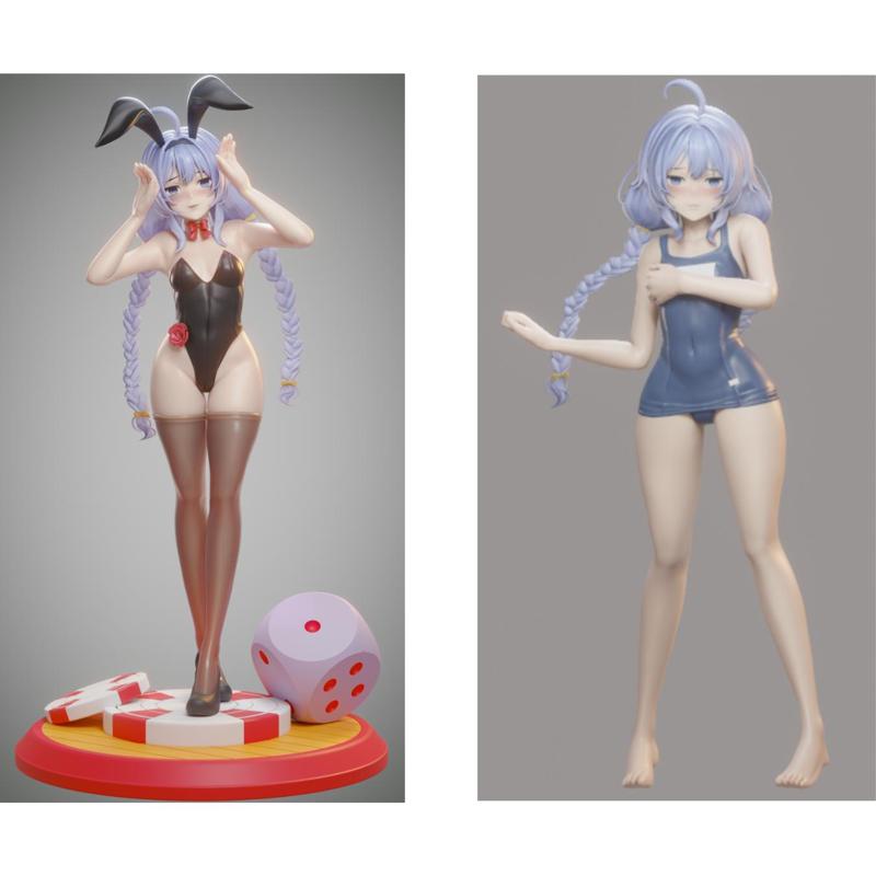 ROXY FANSERVICE (BUNNY, SWIMSUIT) -  Mushoku tensei