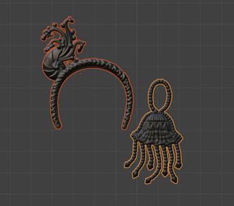 Monster High Doll Lagoona Blue Frights Camera Action Black Headband and Purse Replacement