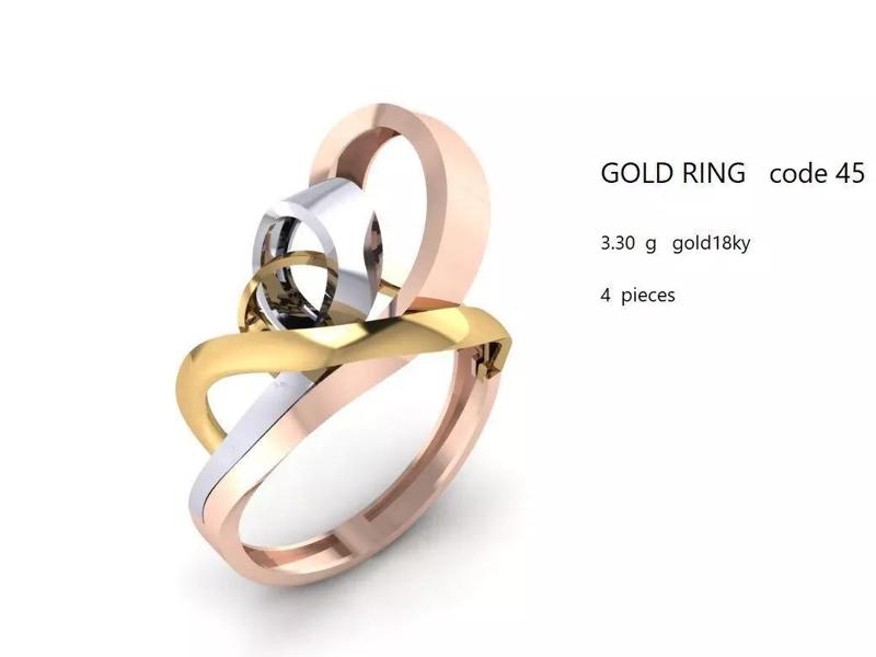 Gold woman ring