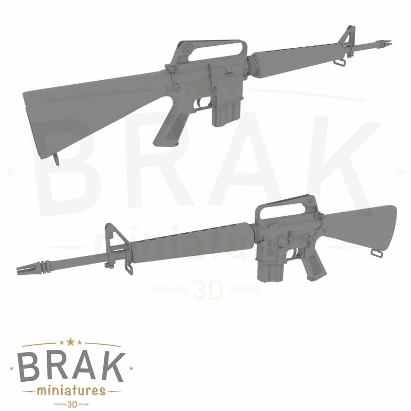 Early XM16 1/3 scale miniature