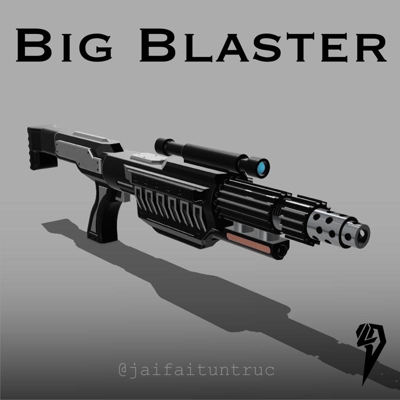 Big science fiction / Cyberpunk blaster