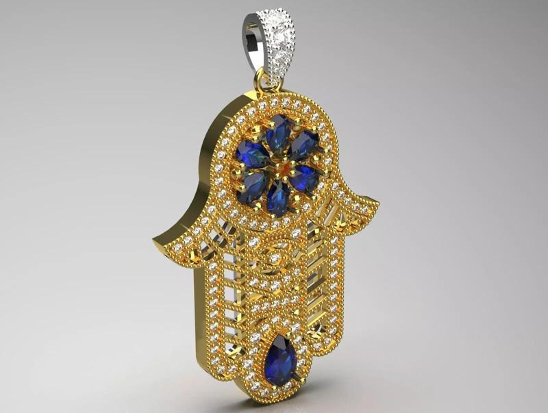 Hamsa Hand Pendant jp0273