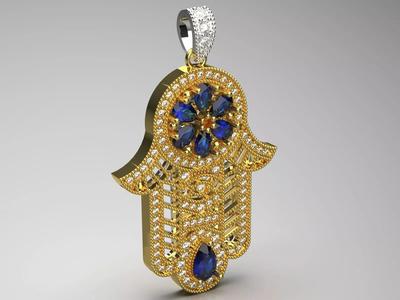 Hamsa Hand Pendant jp0273