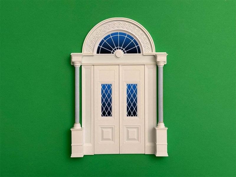 VICTORIAN FRONT ENTRANCE 1:12 DOLLHOUSE