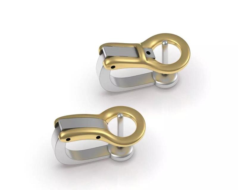 Earring Back Omega Clasp Lever Lock 2