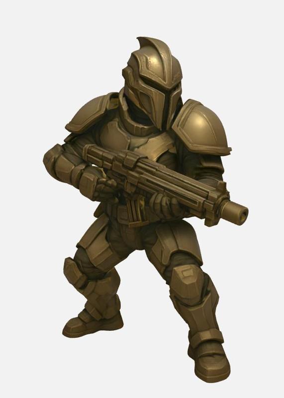 Futuristic Soldier - Sci-Fi Tabletop Miniature Figure