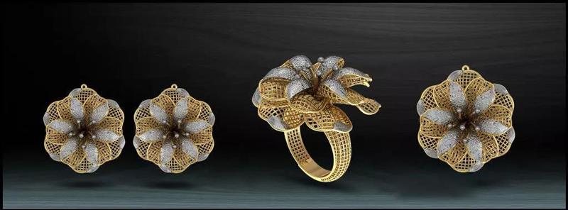 Ioves Rose Electro-Fusion Fashion Ring