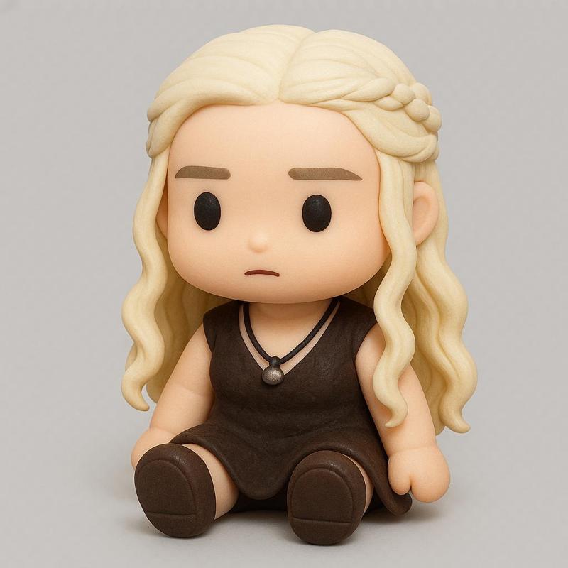 Cute sitting Daenerys Targaryen