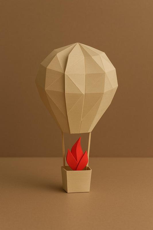 Origami Hot Air Balloon 🎈