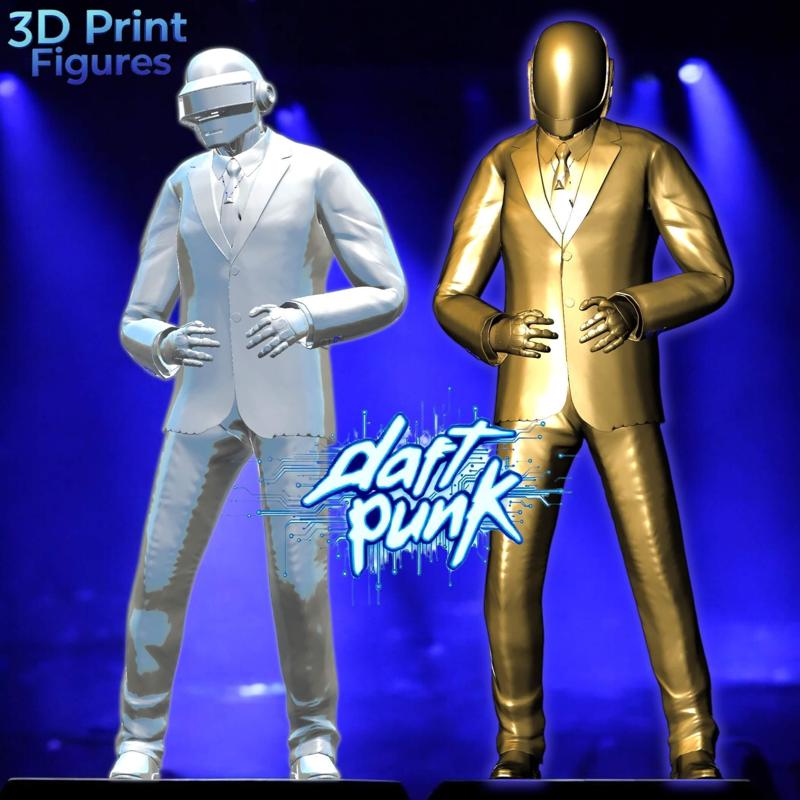 Daft Punk EDM Duo Legends 3D Print Figures – Thomas & Guy-Manuel