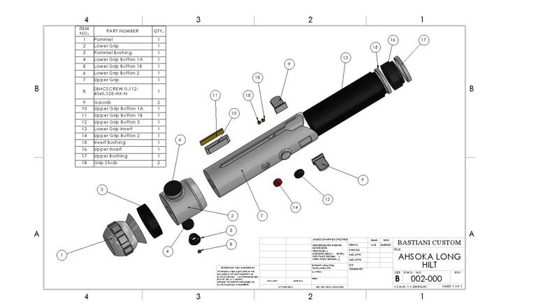 Ahsoka Tano Clone Wars Lightsaber Hilts