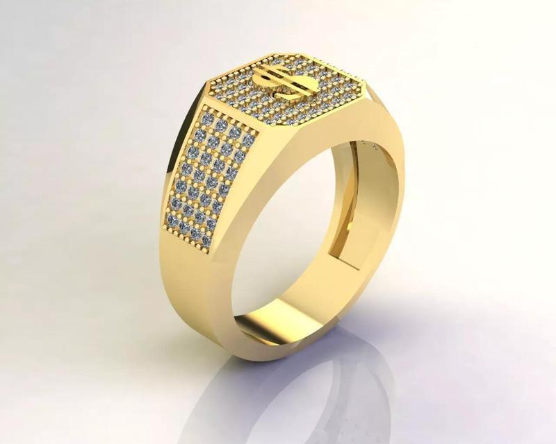 Model5 rich man ring