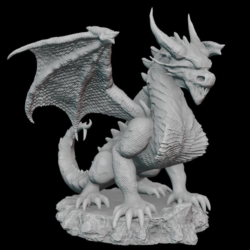 Printable Dragon Figure