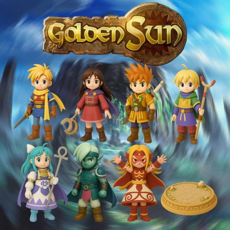 Golden sun Figures collection x 8 units