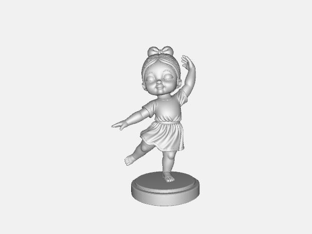 BEBELE Ballerina Girl – Graceful Dancing Pose • Printable STL