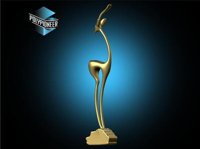 Elegant Abstract Deer Sculpture - 3D Printable Model