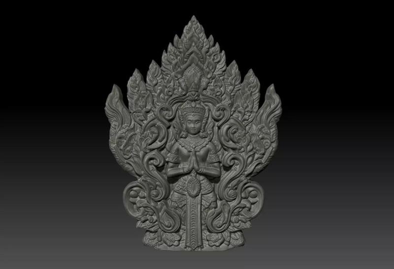 Thai Ornament Decor Bas Relied 11 - 231006