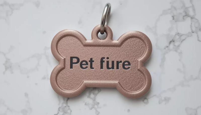 Pet Tag  Bone Paw Shape 3D Printable Model For Dogs Cats