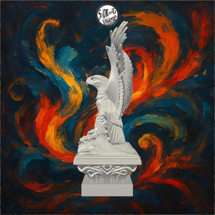 Eagle Wall Sculpture — Wings of Dominion – SoliDRawinGs SG421