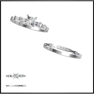 JCD Format Mens bridal set rings cad ring design
