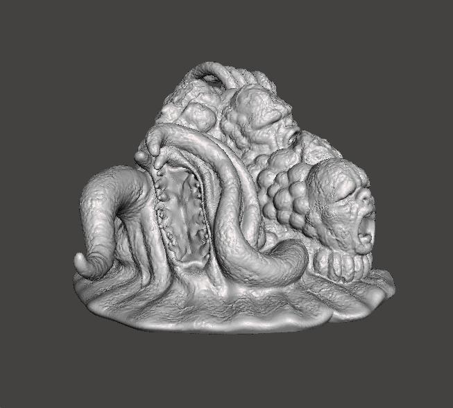 ALIEN STORM TENTACLE MONSTER CREATURE MODEL FIGURE FOR HORROR AND FANTASY GAMES RPG DND