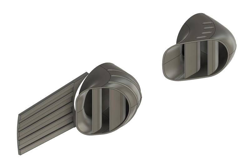 1/72 Sea Harrier FRS.1 and FA.2 exhaust nozzle set for ESCI/Italeri