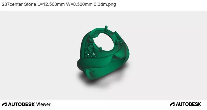 Men Oval Cut Ring