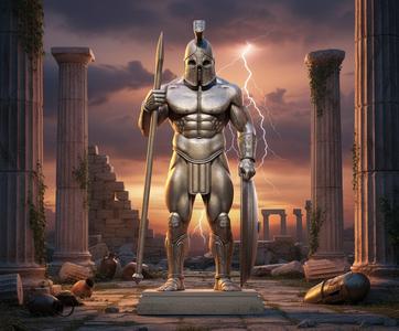 Guardian of the Fallen Temple – Ancient Warrior Bust