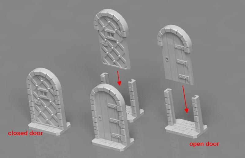 Zombicide doors (fantasy)