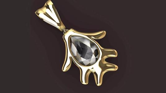 fish pear pendant stl vrified