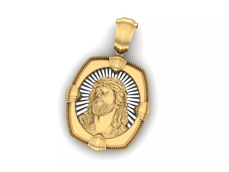 Jesus Printable Pendant 3d Model