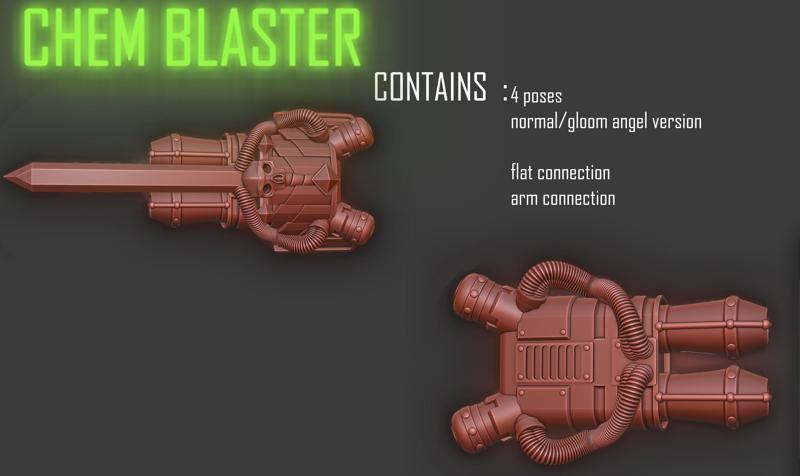 TANKORE'S gloomy angels Wrist mounted weapons (Chem standalone)