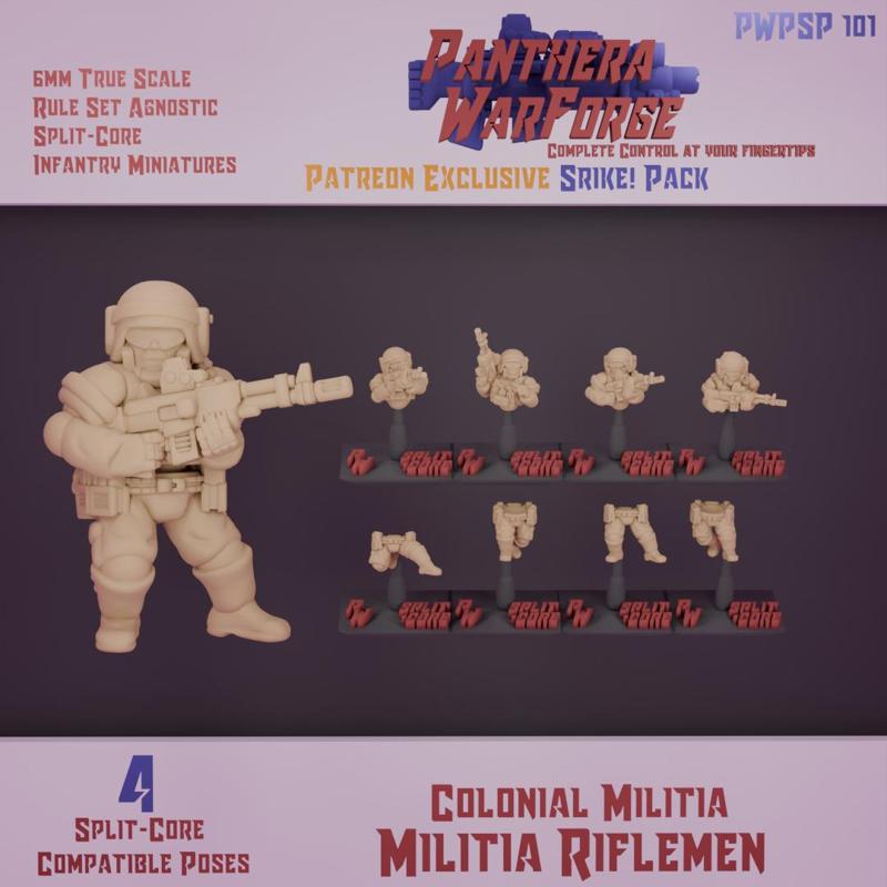 Colonial Militia: Colonial Riflemen Strike! Pack