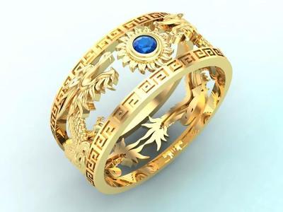 Double Dragon Ring - Dragon Rings