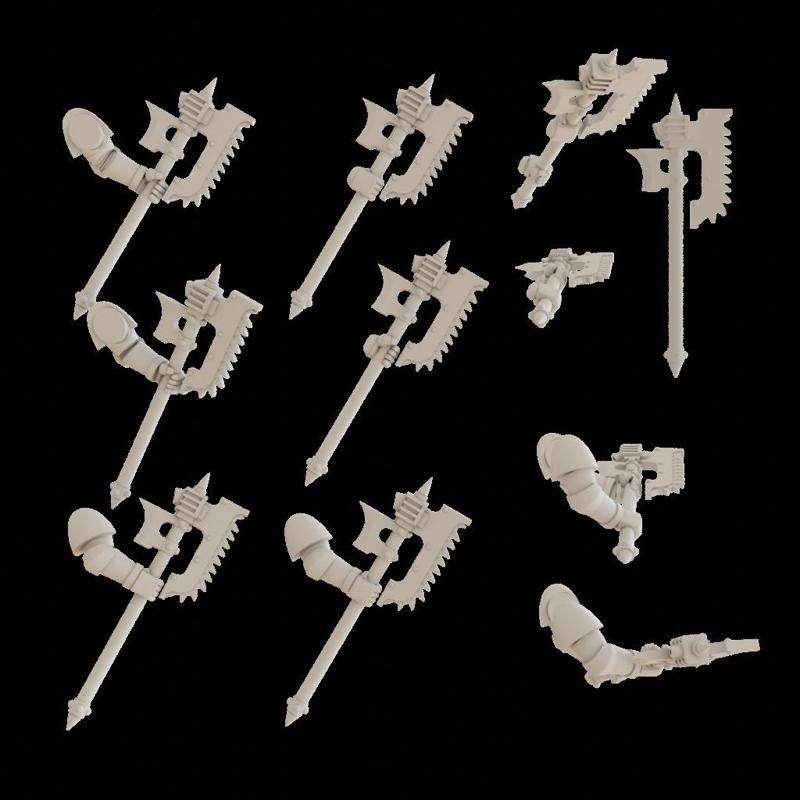 Excoriator Chainaxe Weapon Upgrades (World Eaters, Rampager Squad)