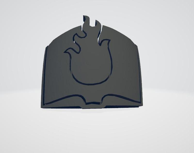 Word Bearers Legion Icon Moulded 'Hard Transfer' for Horus Heresy