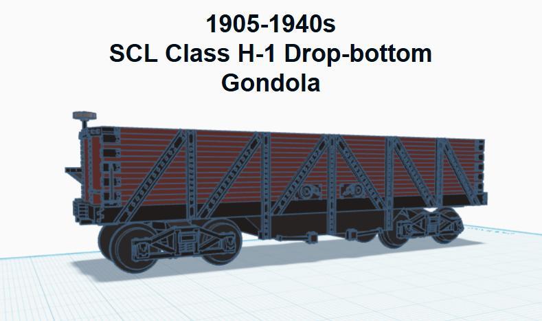 SCL Class H-1 Dropbottom Gondola (HO SCALE)