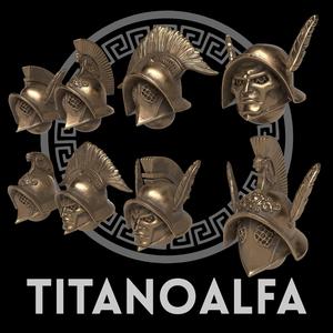 Fantasy gladiator helmets