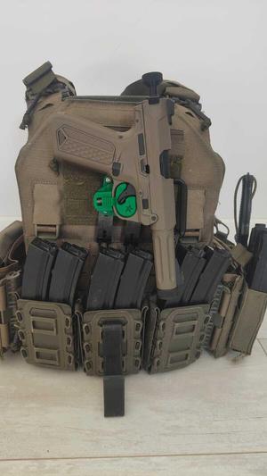 AAP01 holster on the MOLLE mount