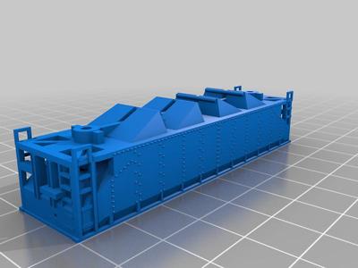 N Scale AAR 70 ton four bay hopper car
