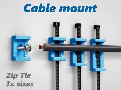 Cable Mount Zip Tie