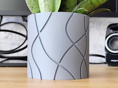 Curvy line Plant pot Planter - Vase mode design