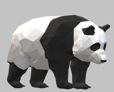 Panda - Low Poly