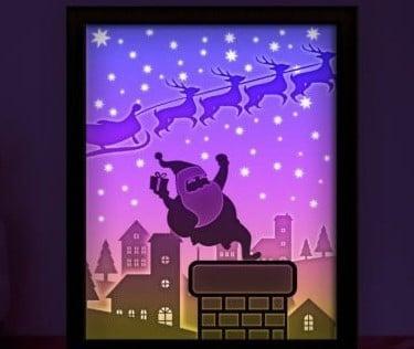 Santa Claus Christmas Lightbox