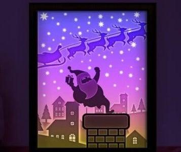 Santa Claus Christmas Lightbox