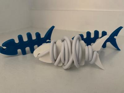 Fishbone cable holder